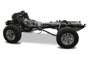 Ultimate suspension with Front/rear 4 link w sway bars and reservoir shocks. This is the best riding Bronco you can build